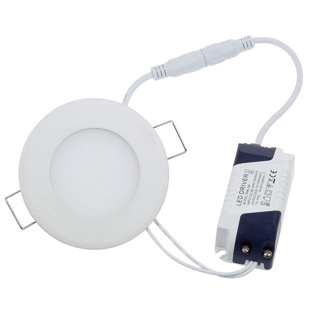 LED PANELI UGRADBENI 3W OKRUGLI