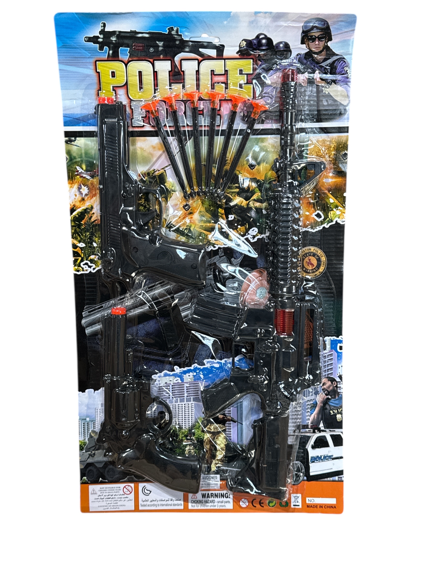 IGRACKA SET PUSKA I 2 PISTOLJA SA MECIMA