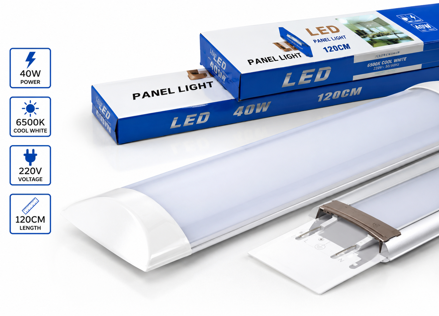 LED PANEL 220V 40W 120CM 6500K