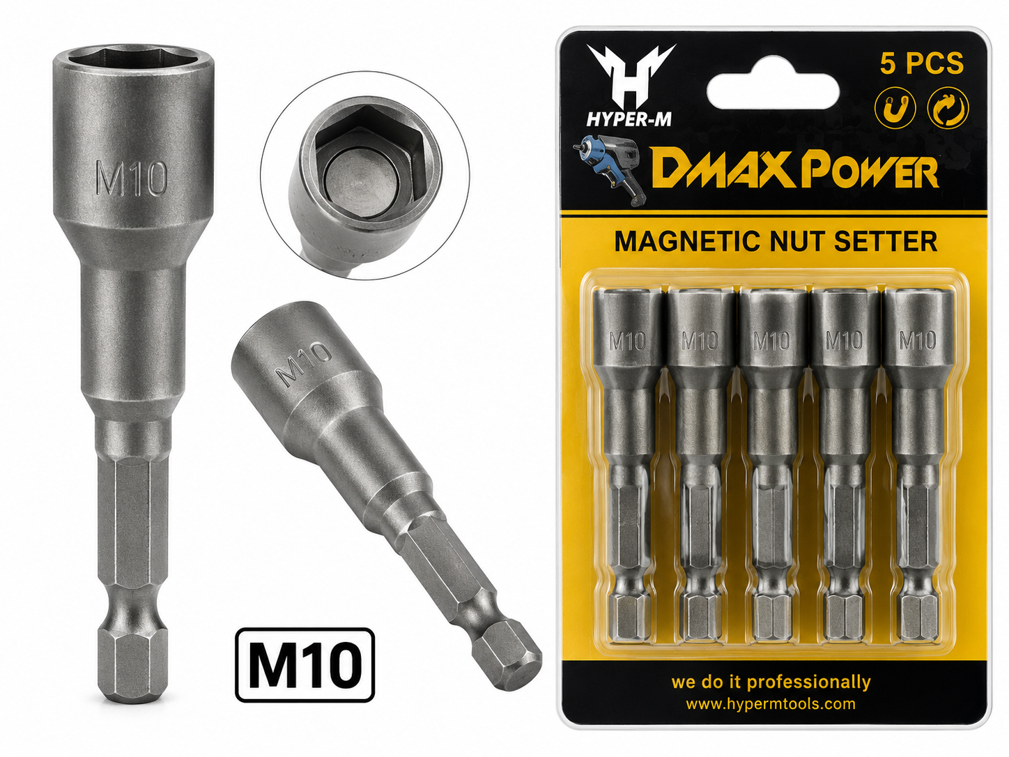MAGNETNI NASTAVAK ZA BUSILICU M10 x 65MM