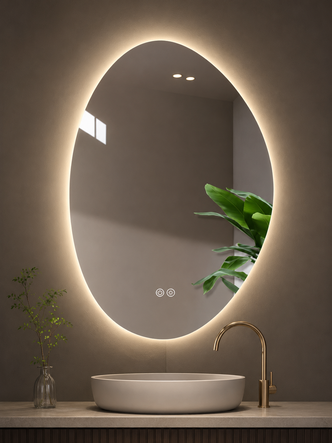 LED OGLEDALO S40 60X65CM